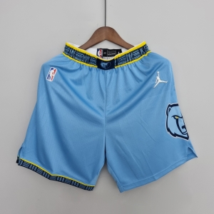 75th Anniversary Memphis Grizzlies Jordan Edition Blue Shorts NBA