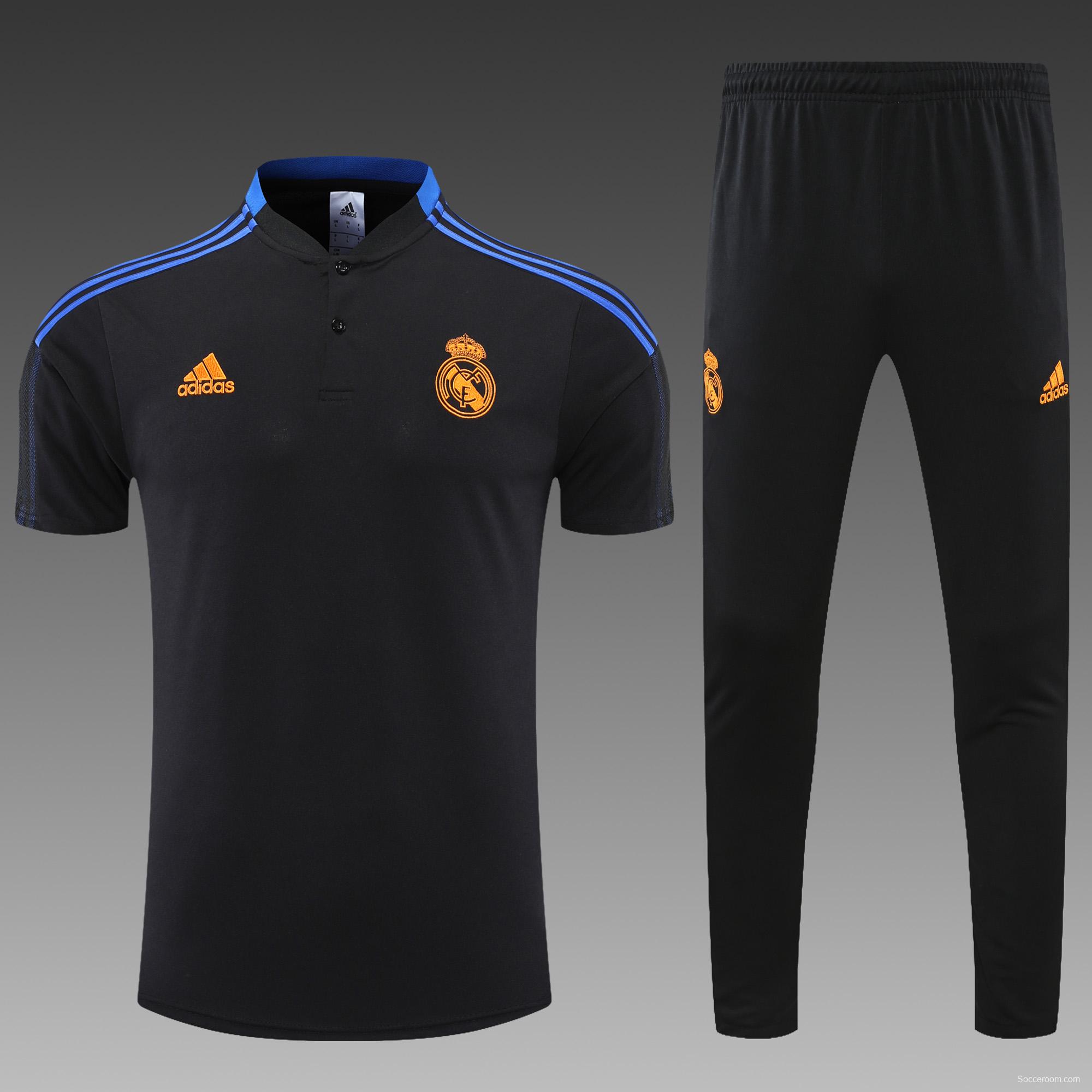 Real Madrid POLO kit black and blue stripes (not supported to be sold separately)