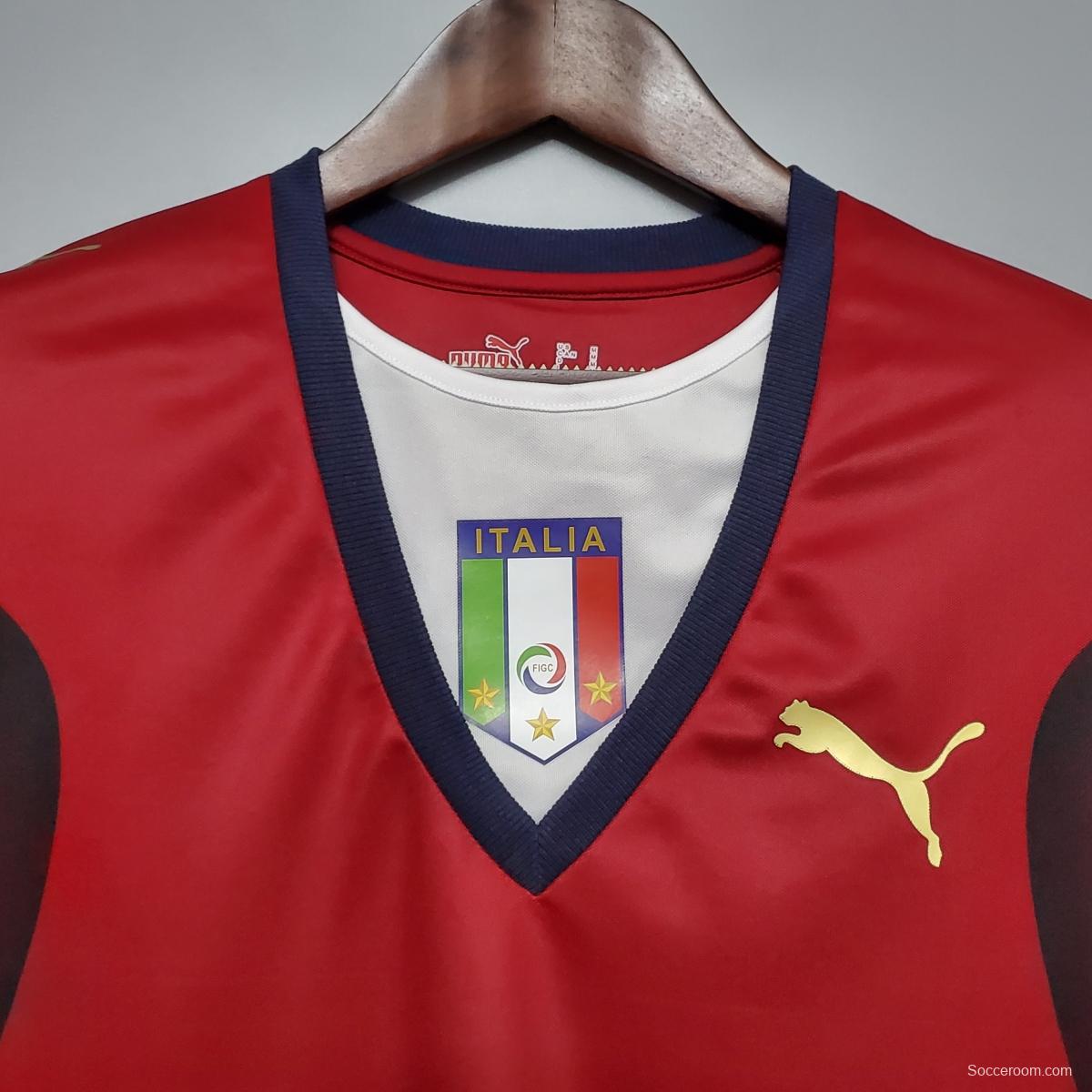 Retro 2006 Italy Red Soccer Jersey