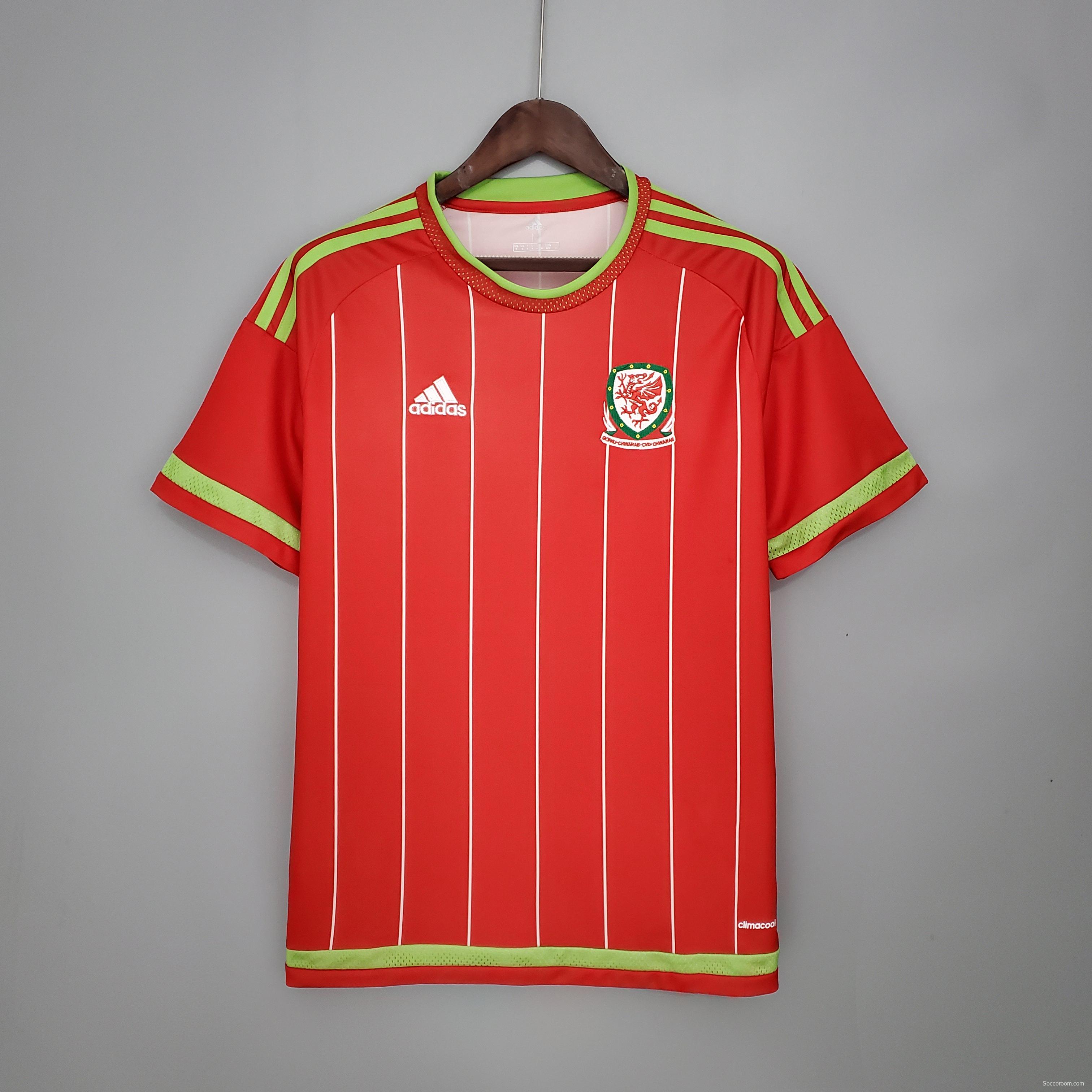 Retro Wales 15/16 home Soccer Jersey