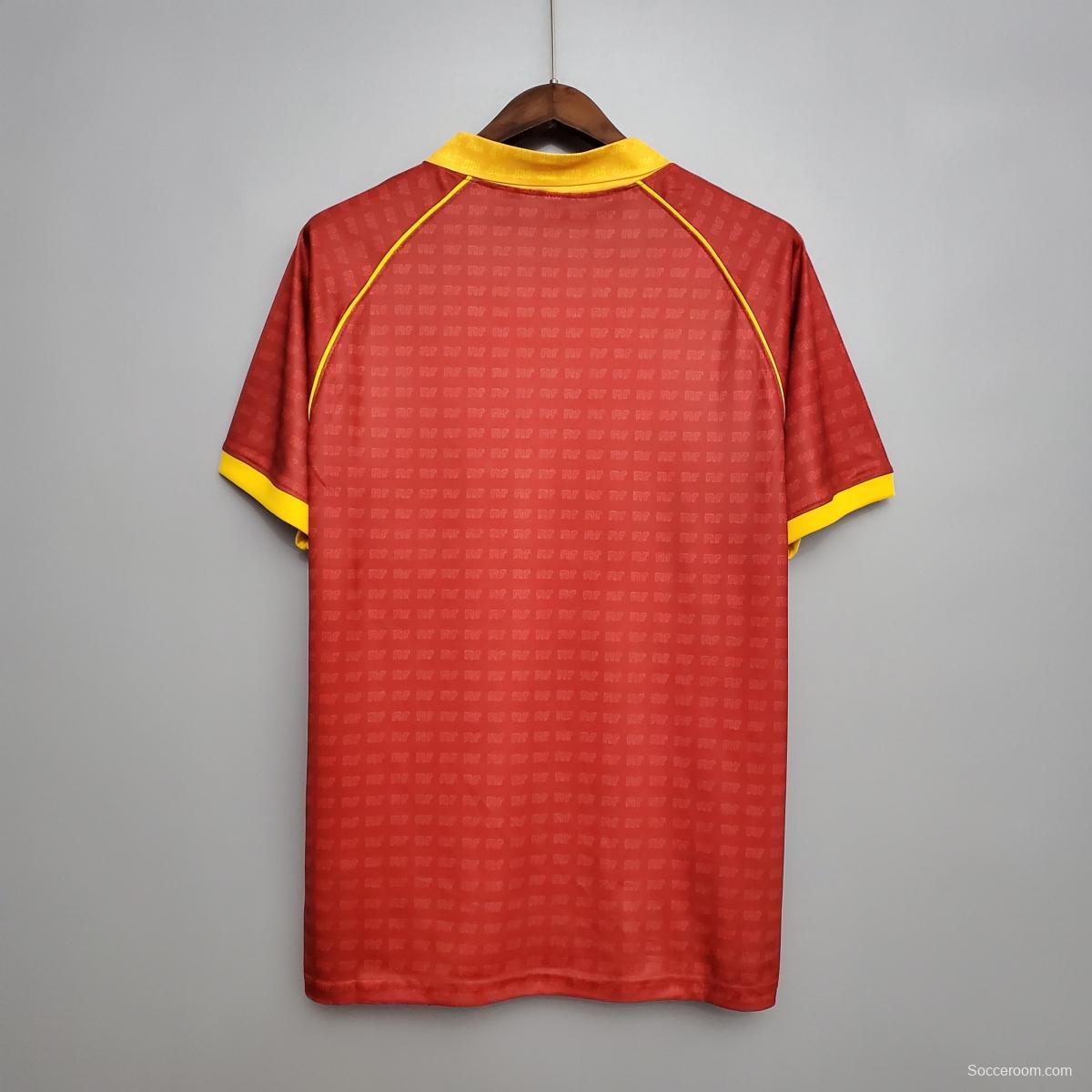 Retro Roma 90/91 home Soccer Jersey