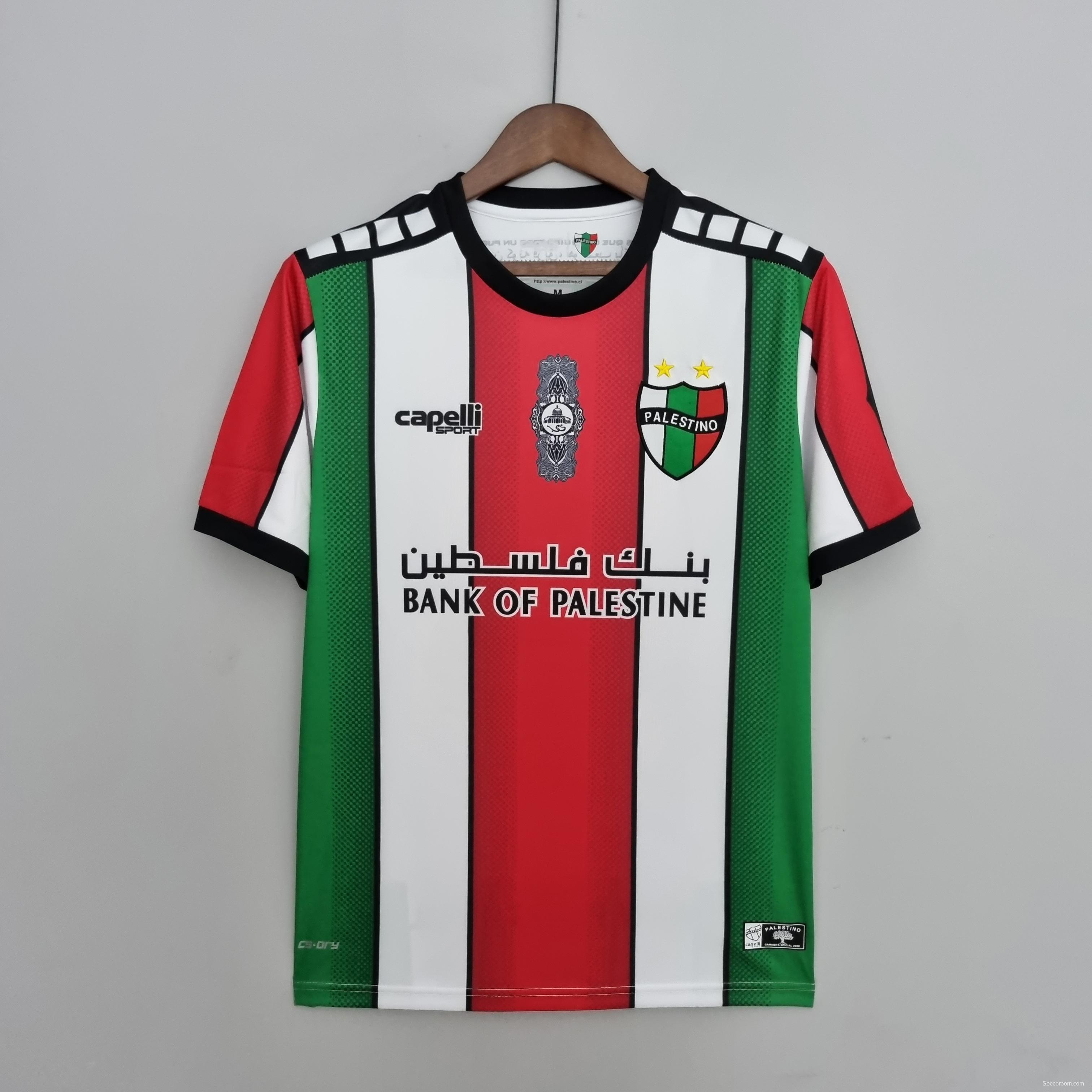 22/23 Deportivo Palestino Red White Green Soccer Jersey