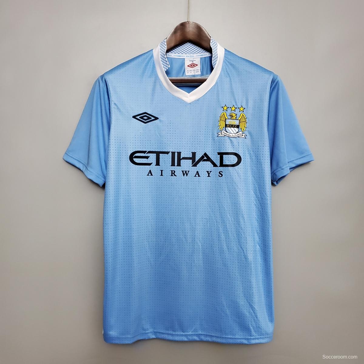 Retro Manchester City 11/12 home Soccer Jersey