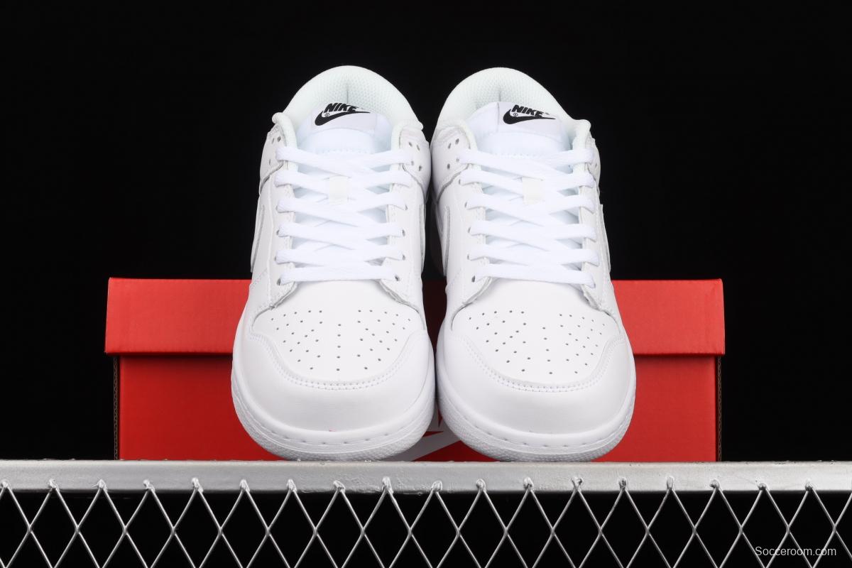 NIKE SB DUNK Low Prm pure white color SB buckle rebound fashion leisure board shoes DD1503-109