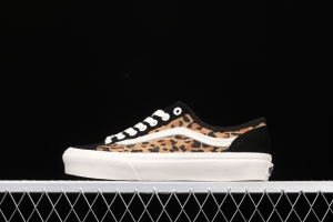 Vans Style 36 Decon Sf Vance leopard print spliced fur retro low upper shoes VN0A3MVL4Y5