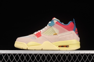 Union La x Air Jordan 4 Retro Alliance Pink Blue Cavaliers DC9533-800