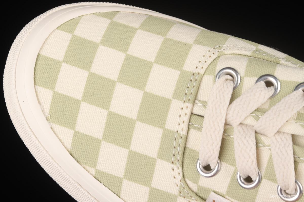 Vans Authentic Anaheim series classic green and white checkered low-top casual board shoes VN0A5HZS9F0