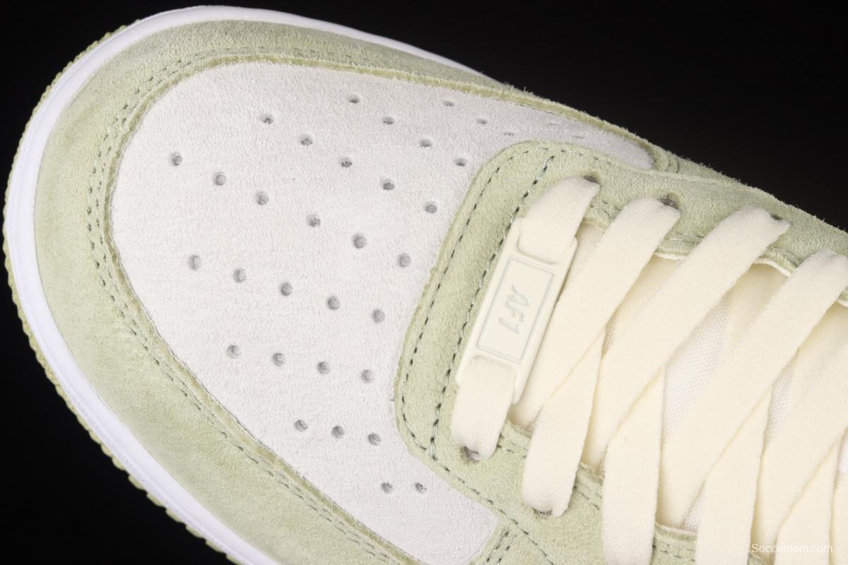 NIKE Air Force 1 Mid'07 light green gray color matching medium top casual board shoes AL6896-558