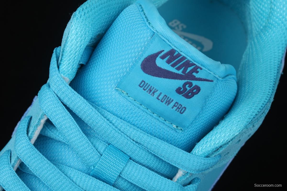 NIKE SB DUNK Low Pro sky blue wool-like low-top casual board shoes BQ6817-400