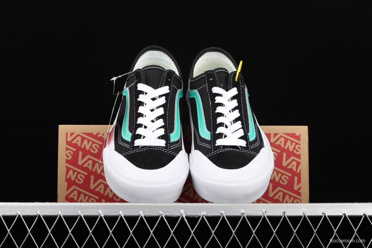 Vans Style 36 new edge half crescent toe black bran fruit green low-top casual board shoes VN0AWM33FJ