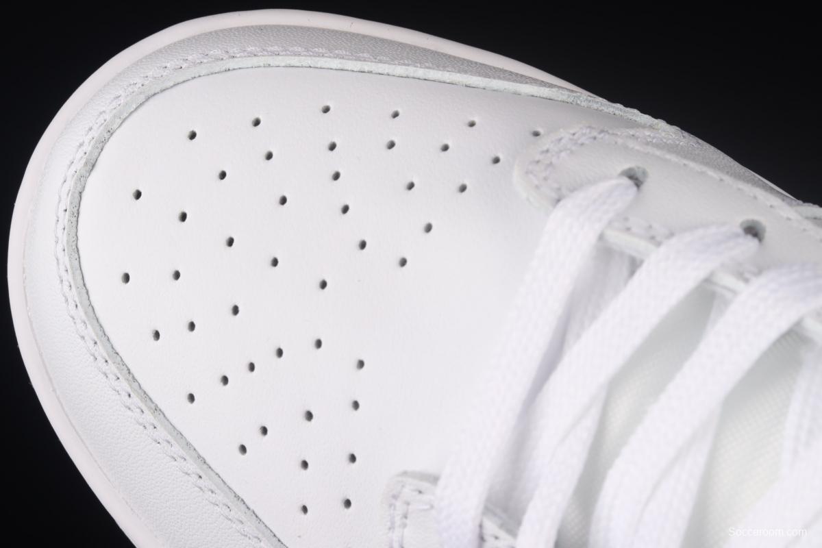 NIKE SB DUNK Low Prm Triple White pure white color SB buckle rebound fashion casual board shoes DD1503-109