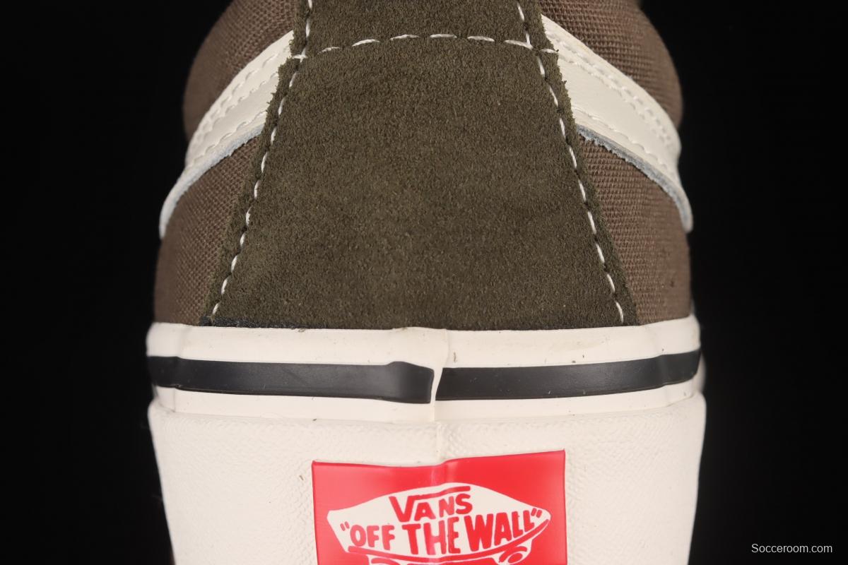 Vans Sk8-Low Reissue S Yu Wenle same style army green low-top casual board shoes VN0A4UW12V7