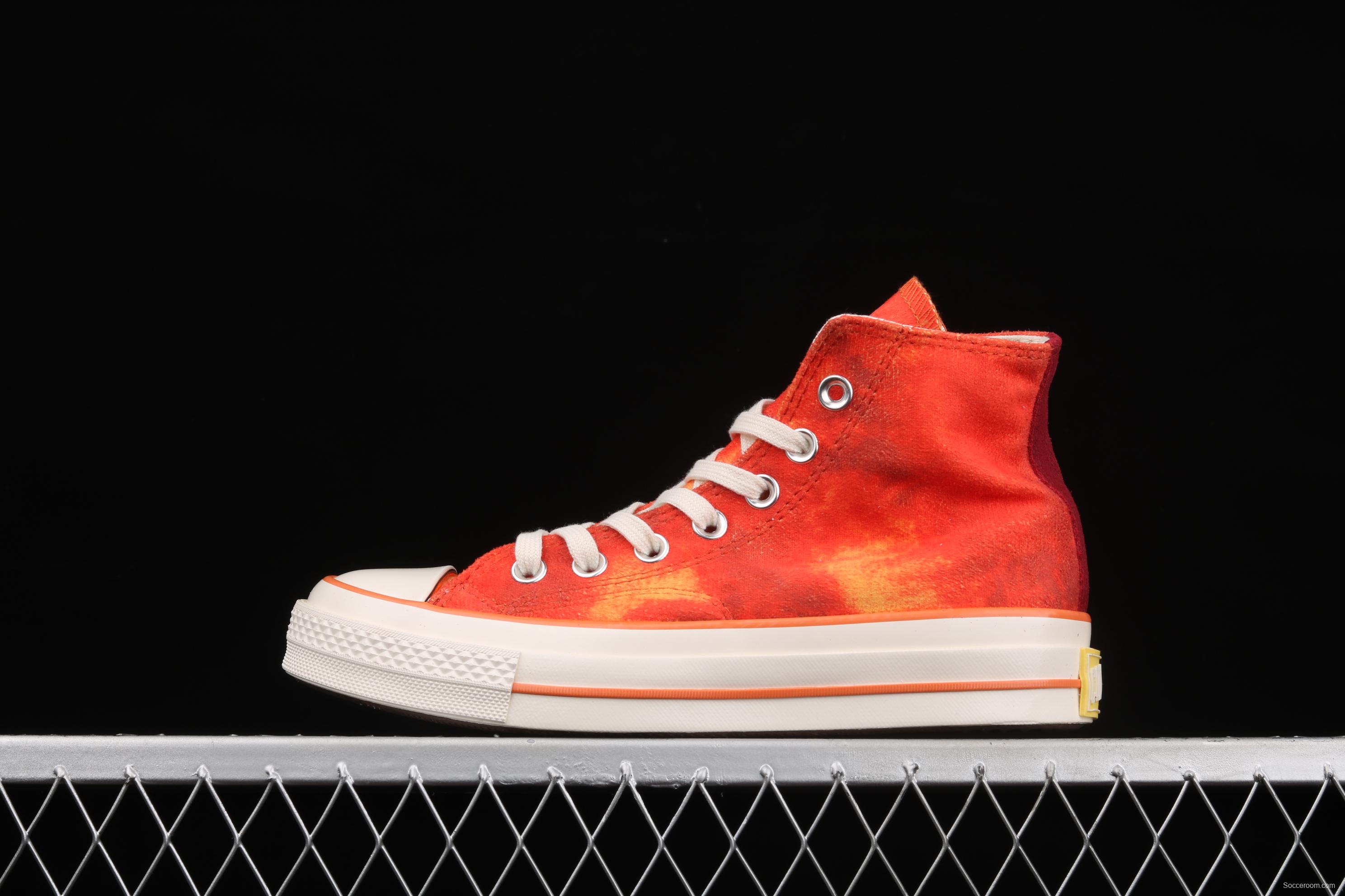 Concept x Converse joint style peach color matching high-top leisure board shoes 170590C