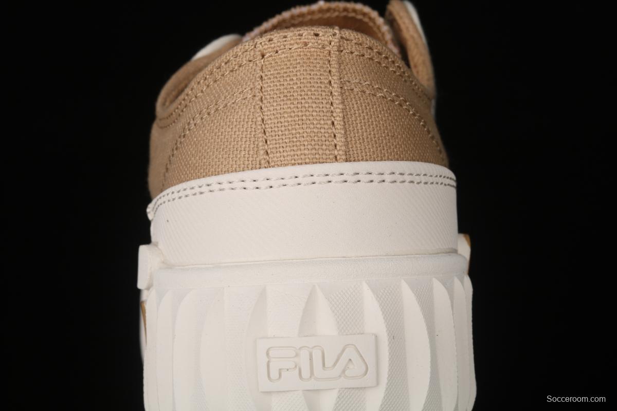 FILA 2021 new thick bottom biscuit small white shoes F12W124342FLT