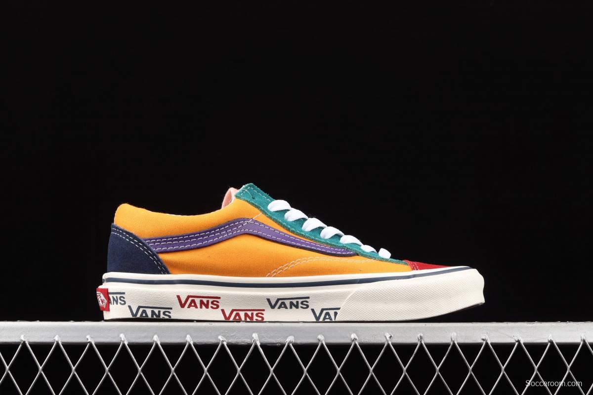 Vans Style 36 ice cream cream blue matching mandarin duck low upper board shoes VN0A54F66T6