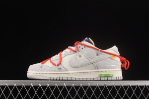 OFF-White x NIKE DUNK Low OW suede SB buckle rebound fashion casual board shoes DJ0950-110,