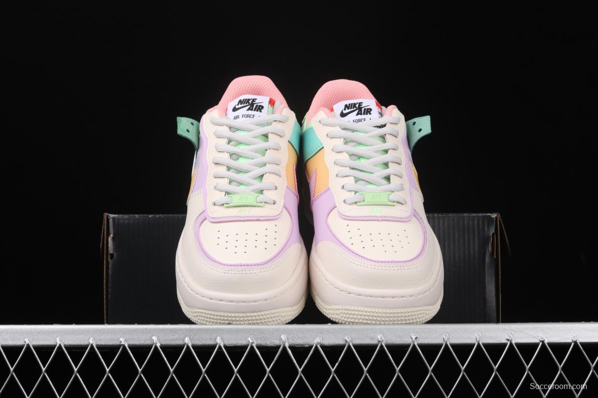 NIKE Air Force 1 ShAdidasow Tropical Twist light weight heighten low-top board shoes CI0919-101,