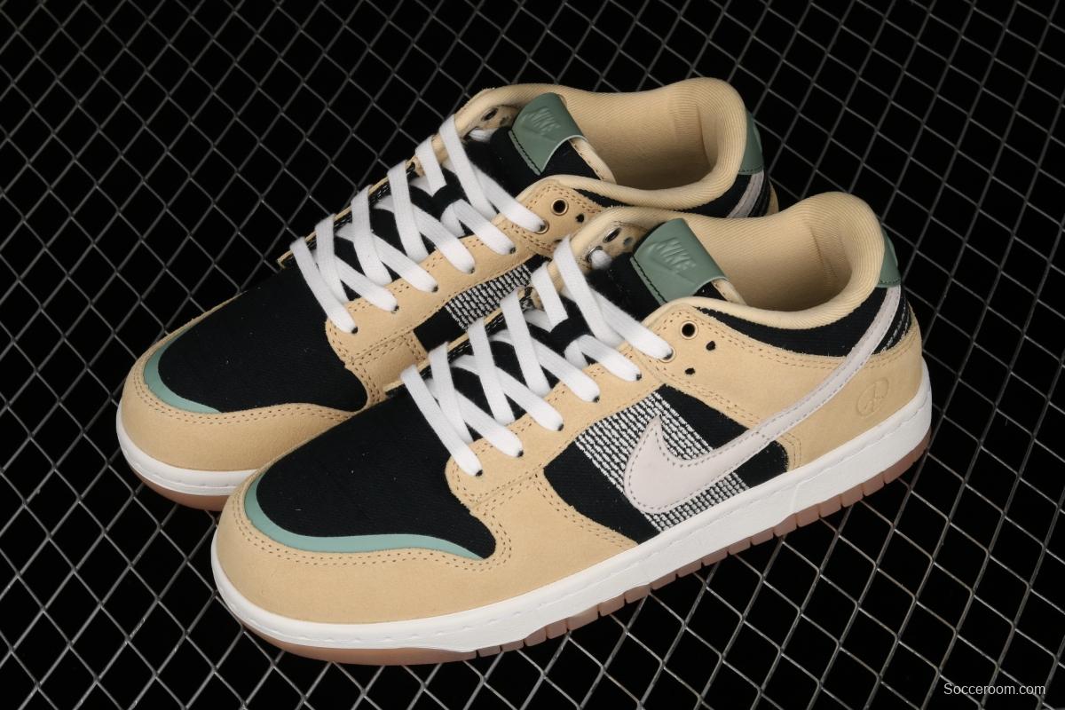 NIKE SB Low DUNK Rooted in Peace embroidery earth color limited low-top skateboard shoes DJ4671-294