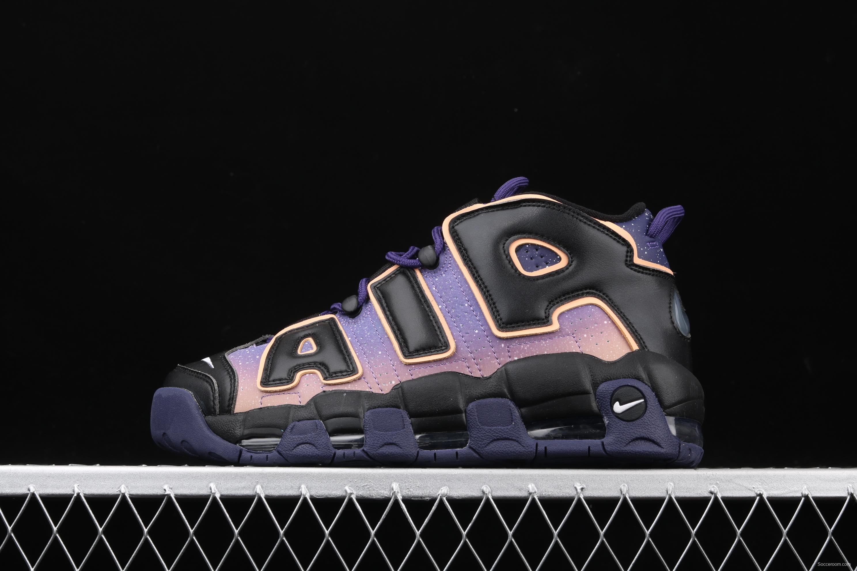 NIKE Wmns Air More Uptempo Dusk To Dawn Starry Sky Purple Cloud Pippen Classic High Street Basketball shoes Series 553546-018