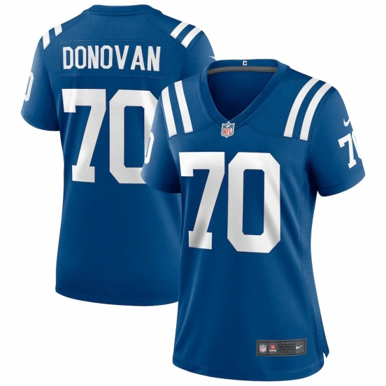 Women's Art Donovan Royal Retired Player Limited Team Jersey