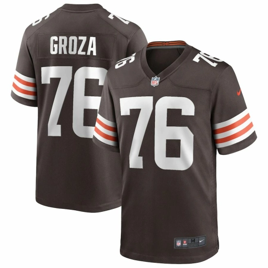 Men's Lou Groza Brown Retired Player Limited Team Jersey