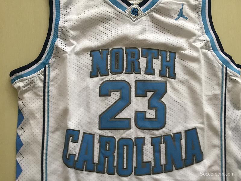 Michael Jordan 23 North Carolina College Basketball Jersey With AJ Logo