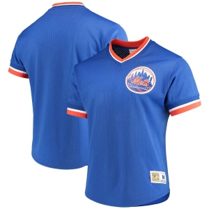 Men's Royal Mesh V-Neck Throwback Jersey