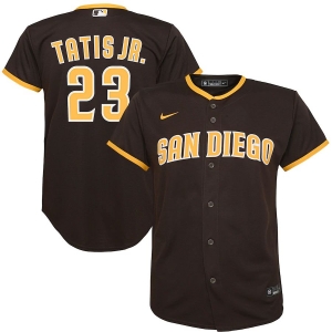 Youth Fernando Tatís Jr. Brown 2020 Road Official Player Team Jersey