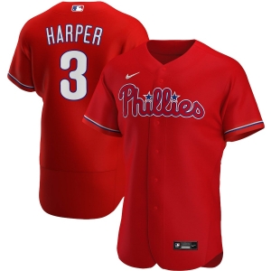 Men's Bryce Harper Red Alternate 2020 Authentic Player Team Jersey