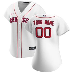 Women's White 2020 Home Custom Team Jersey