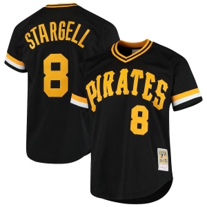 Men's Willie Stargell Black Cooperstown Collection Batting Practice Throwback Jersey