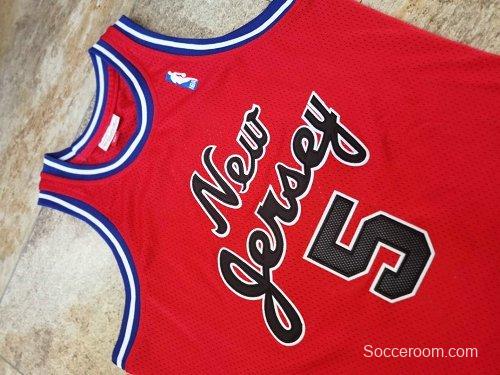 Men's Jason Kidd Red Retro Classic Team Jersey