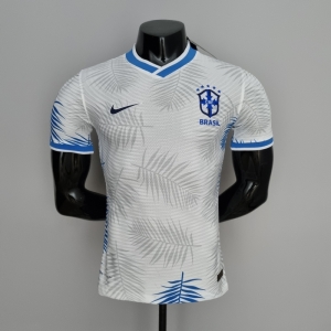 2022 Brazil Player Version Classic White Soccer Jersey