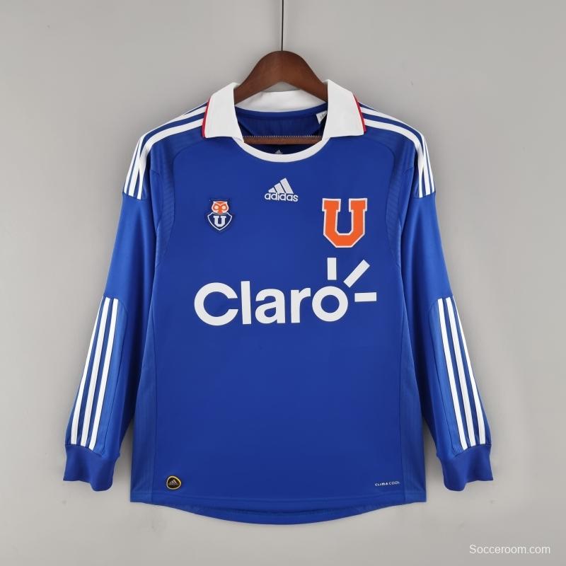 Retro 2011 Long Sleeve Universidad De Chile Home Soccer Jersey