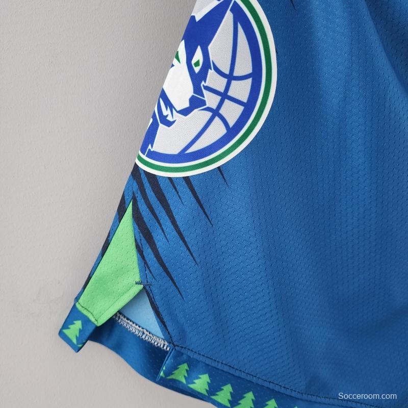 2022 Minnesota Timberwolves City NBA Shorts 