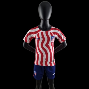 22/23 Kids Atletico Madrid Home 16-28 Soccer Jersey