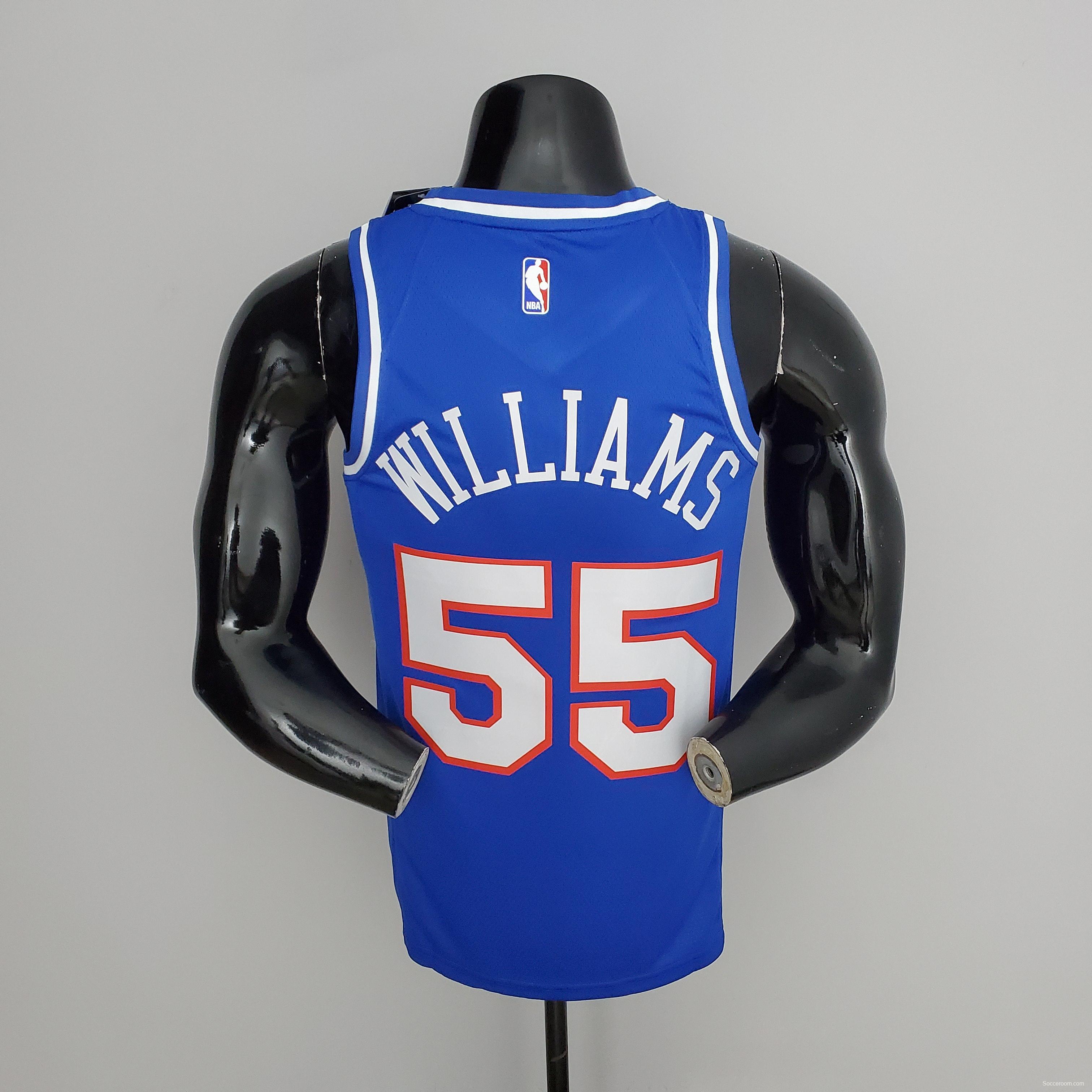 NBA Kings Williams#55 Blue City Edition