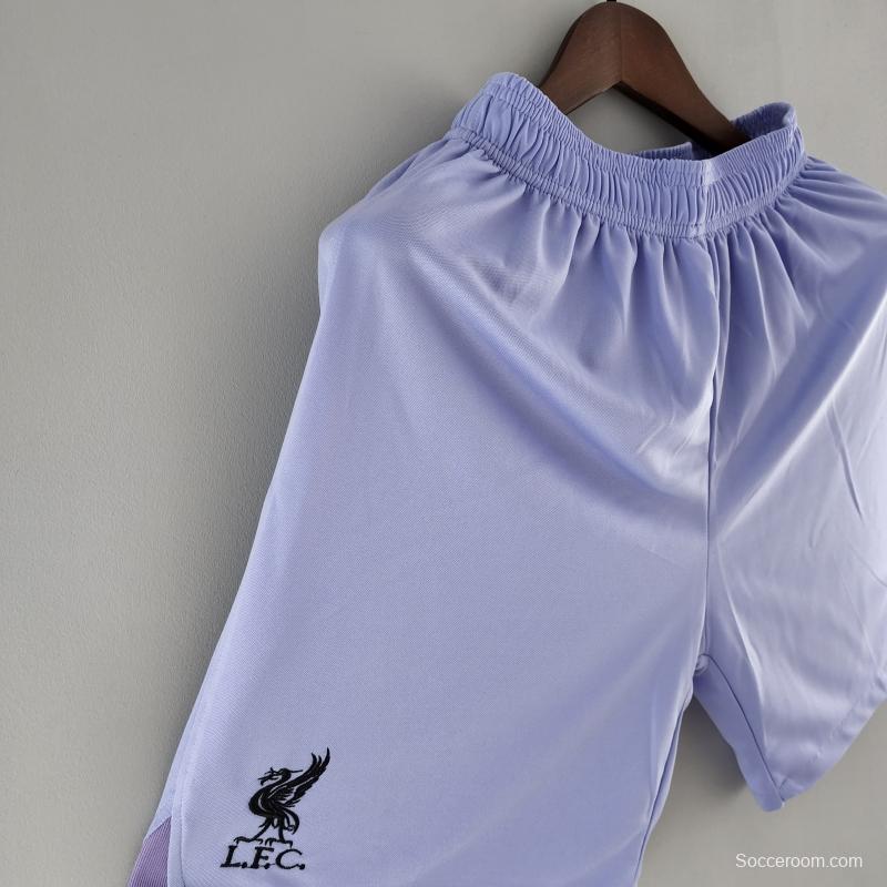 22/23 Liverpool Goalkeeper Shorts Purple