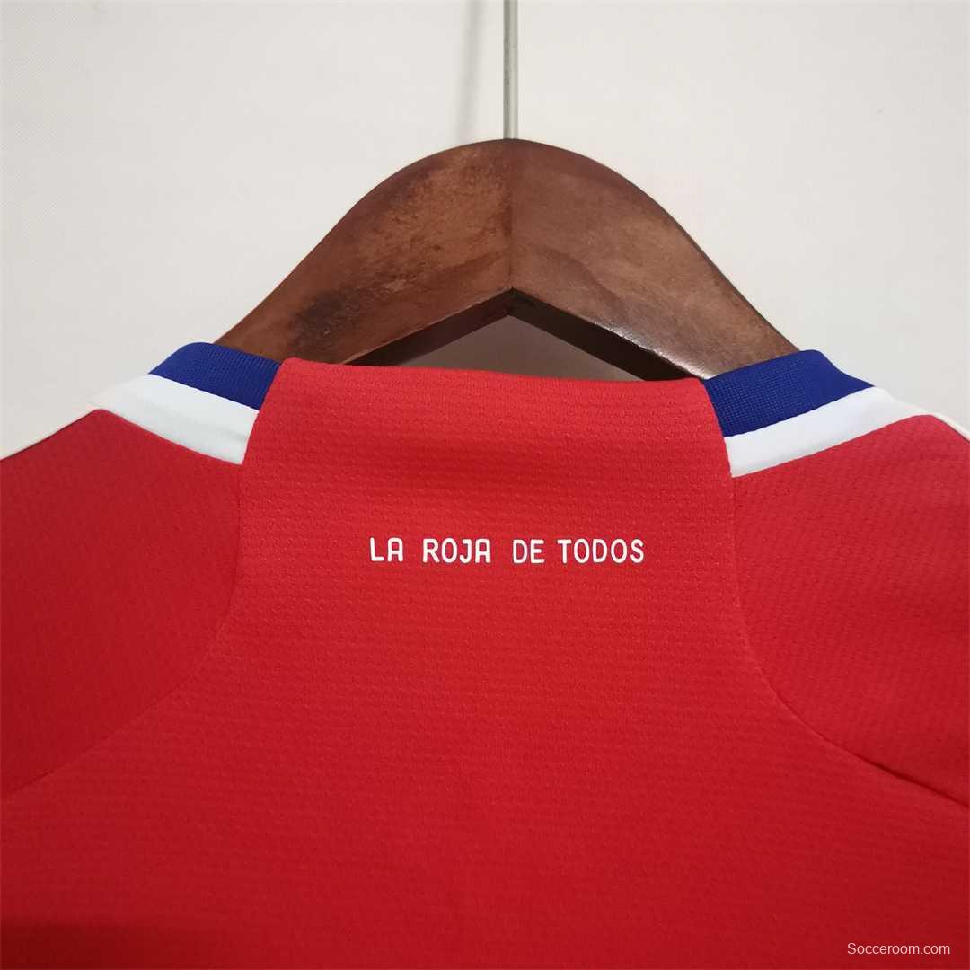 2022 Chile Home Soccer Jersey