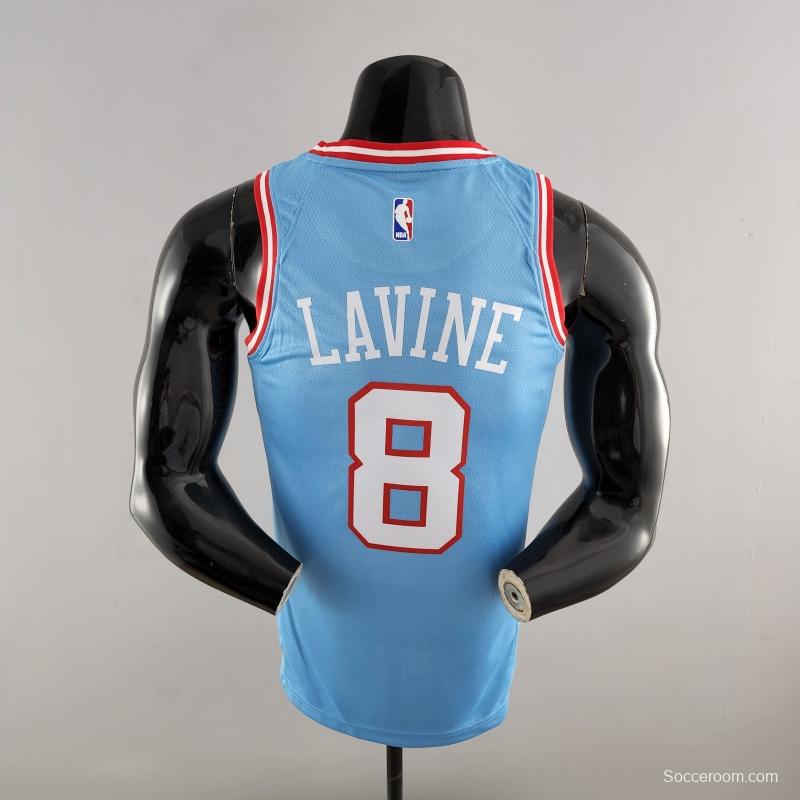 Chicago Bulls LAVINE #8 Blue NBA Jersey