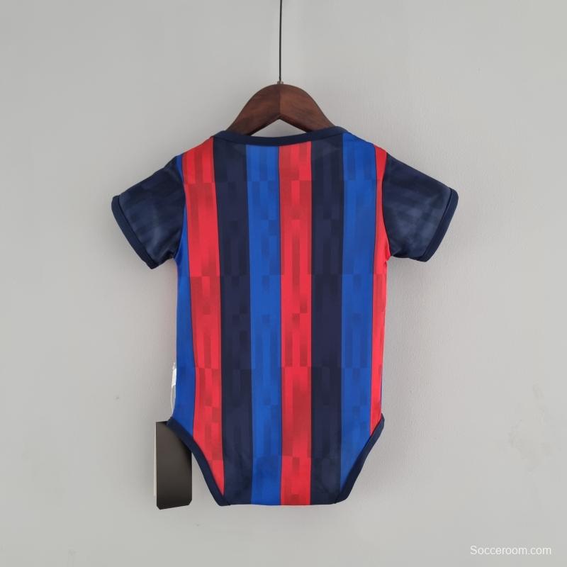 22/23 Barcelona Home Baby 6-12 Month KM#0022 9-12 Soccer Jersey