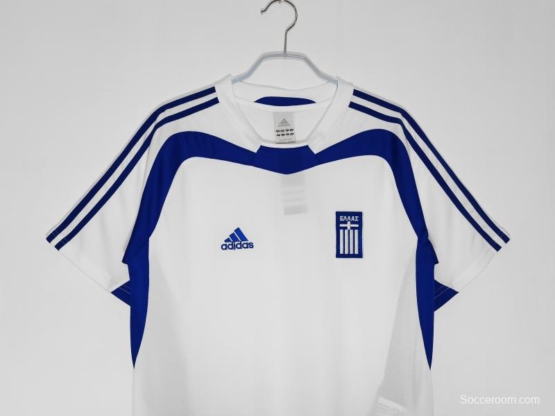 Retro 2004 Greece Away Soccer Jersey