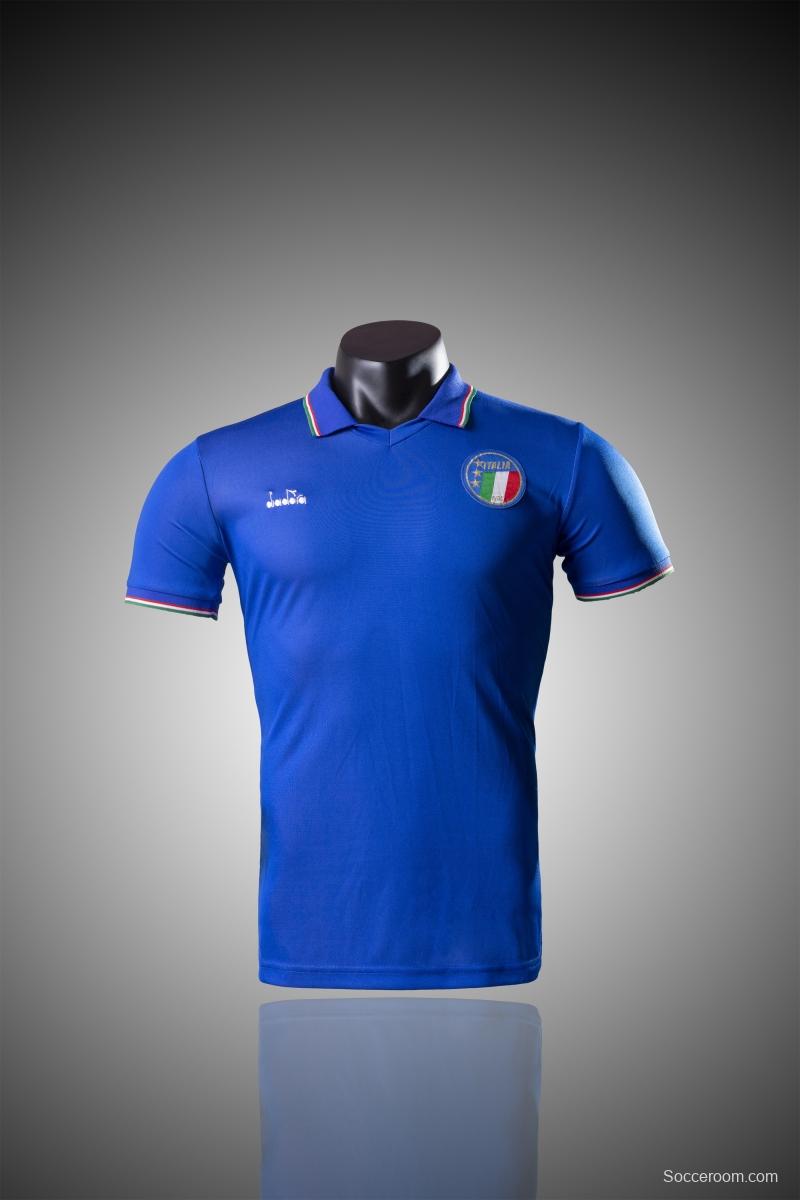 Retro 1990 Italy Home Soccer Jersey