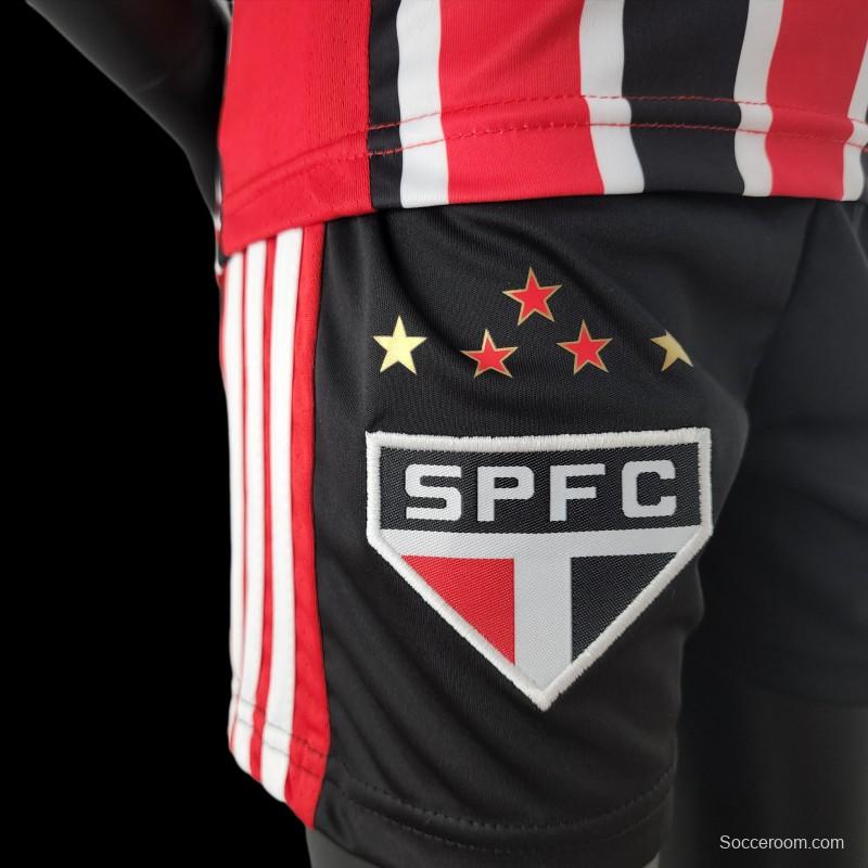 22/23 Kids Sao Paulo Away SIZE16-28 Soccer Jersey