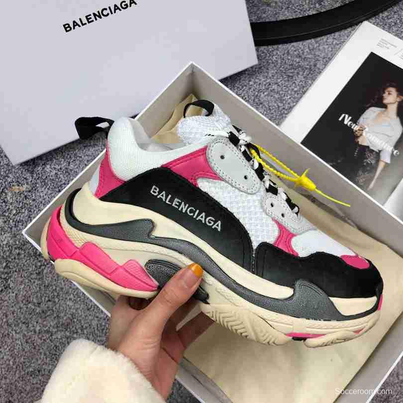 Men Balenciaga Triple-S Sneaker White/Black/Purple