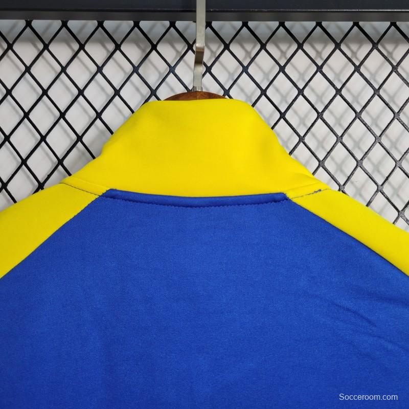 23-24 Al-Nassr FC Blue Full Zipper Jacket