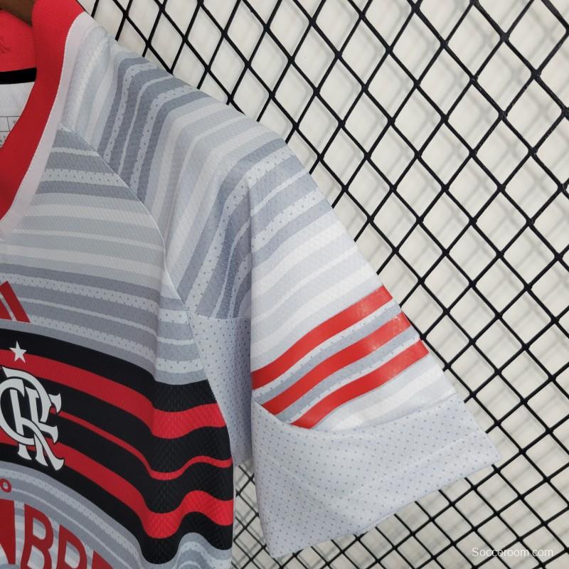 23-24 Flamengo Grey Stripe Special Edition Jersey