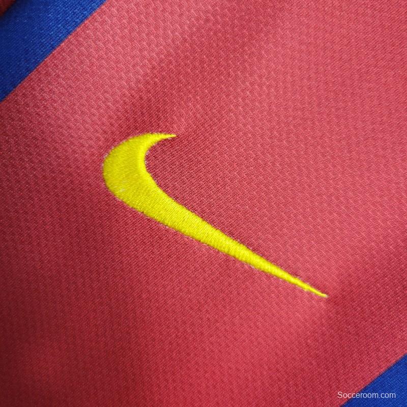 Retro 07-08 Barcelona Home Soccer Jersey