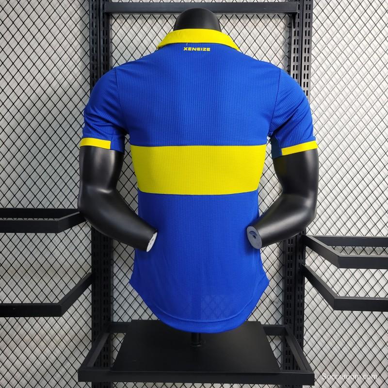 Player Version 23-24 Boca Juniors Home Soccer Jersey