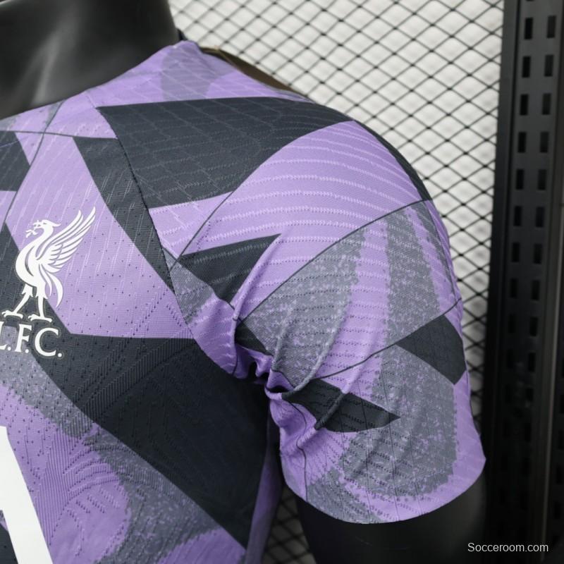 Player Version 23/24 Liverpool Purple Pre-Match Jersey